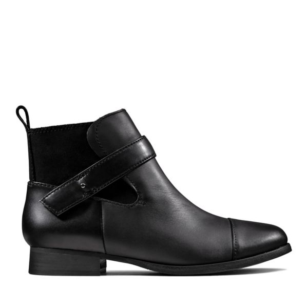Clarks Womens Ladbroke Magic Ankle Boots Black | CA-9253786